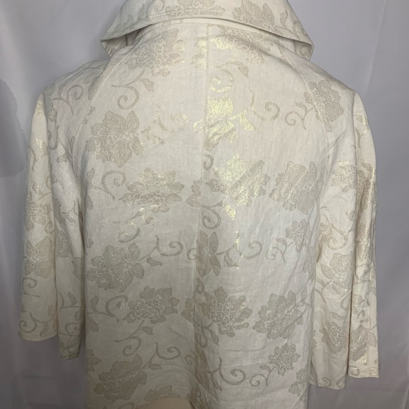 Steve Madden Double Breasted Linen Cape - Large - Picture 4 of 5